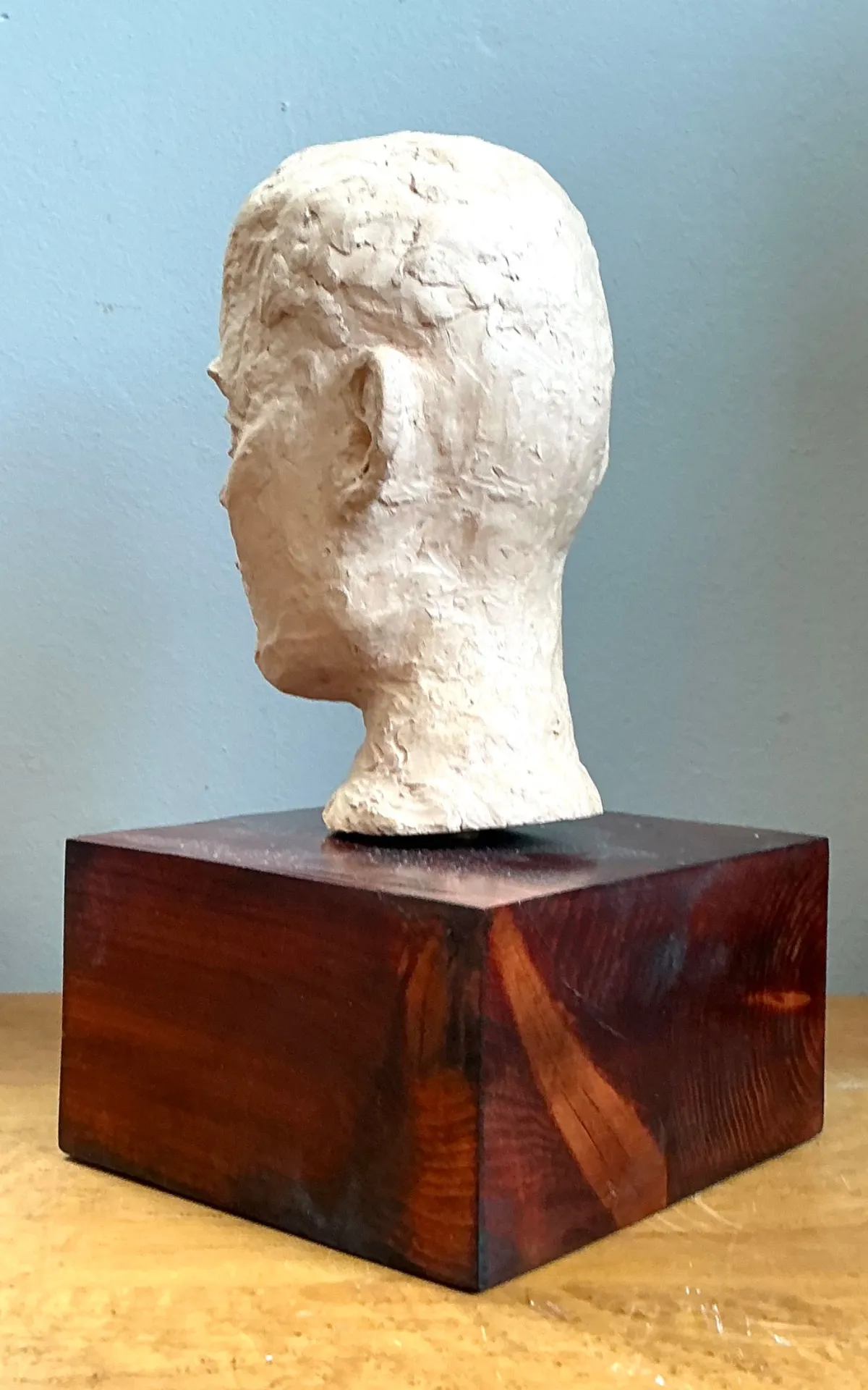 Vintage Plaster Bust Of Man