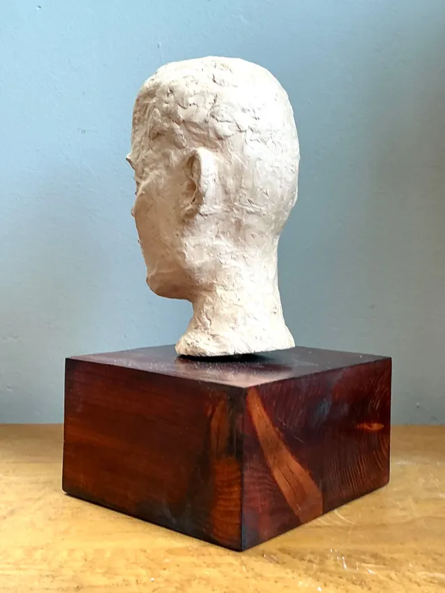 Vintage Plaster Bust Of Man — additional photo 1