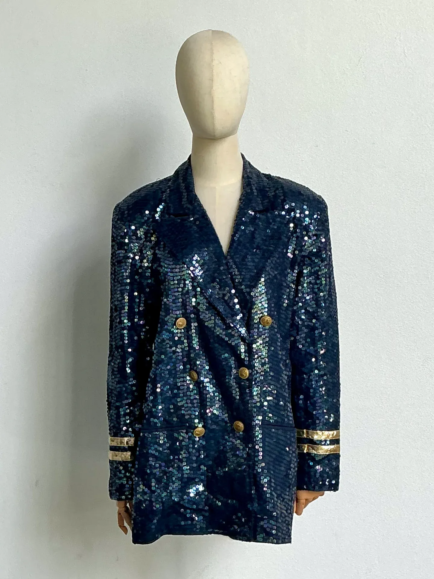 Vintage Nautical Sequin Blazer — additional photo 1