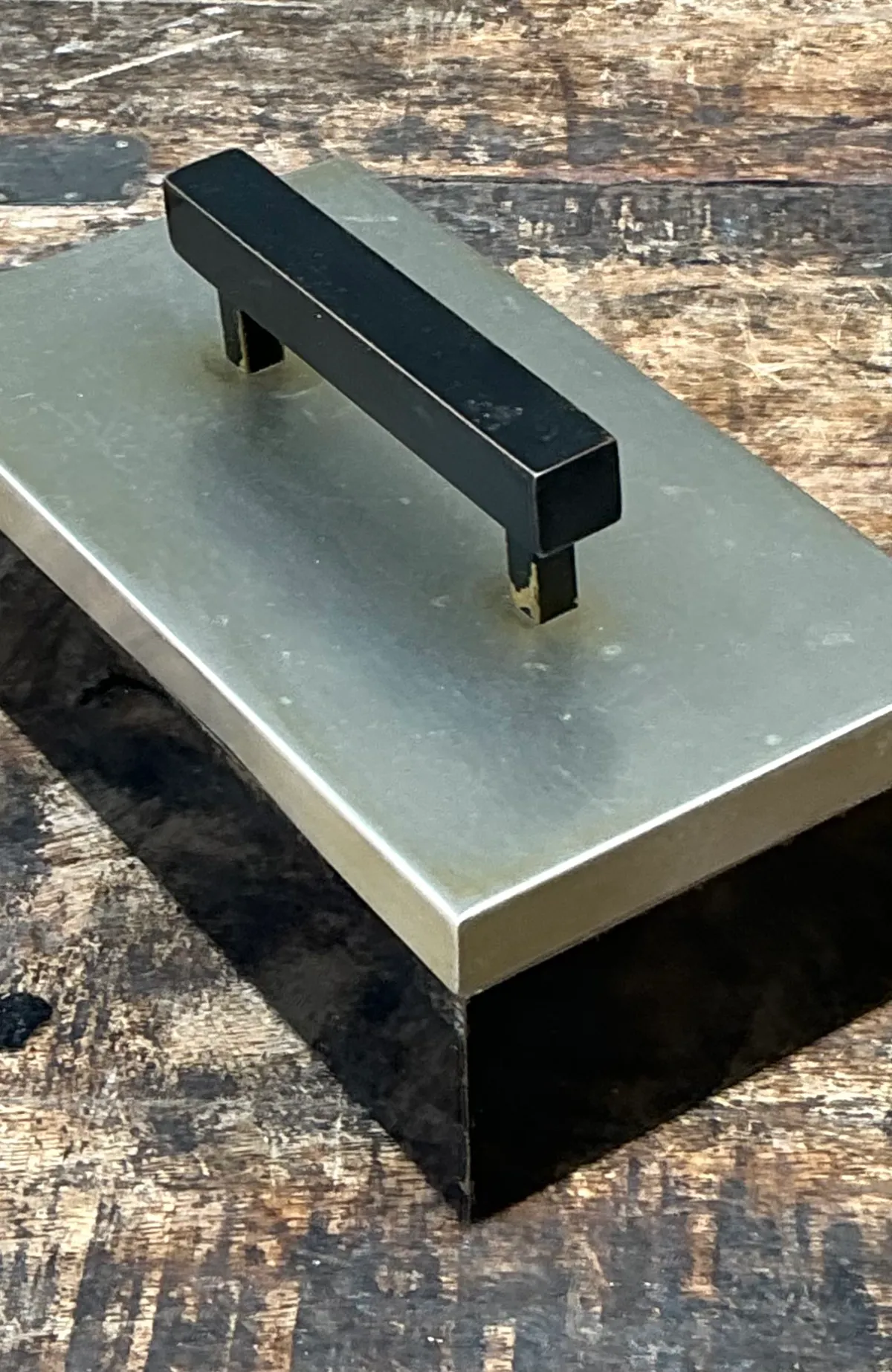 Vintage Metal and Wood Lidded Box — additional photo 6