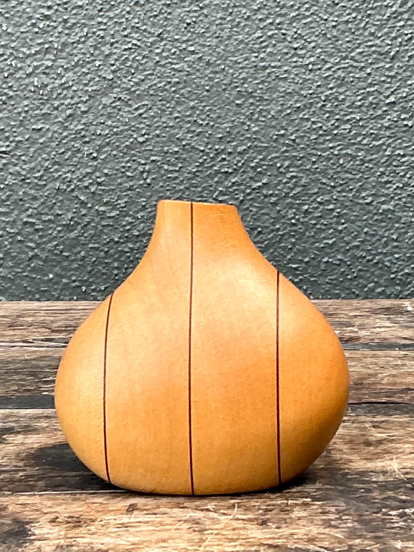 Vintage Sculptural Wood Bud Vase — additional photo 7