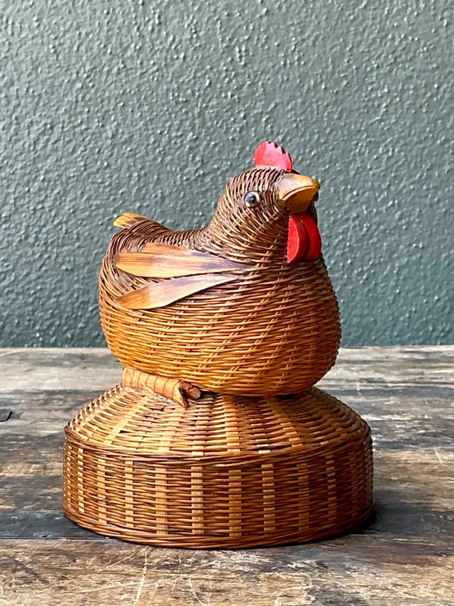 Vintage Shanghai Weave Rooster Music Box — additional photo 7