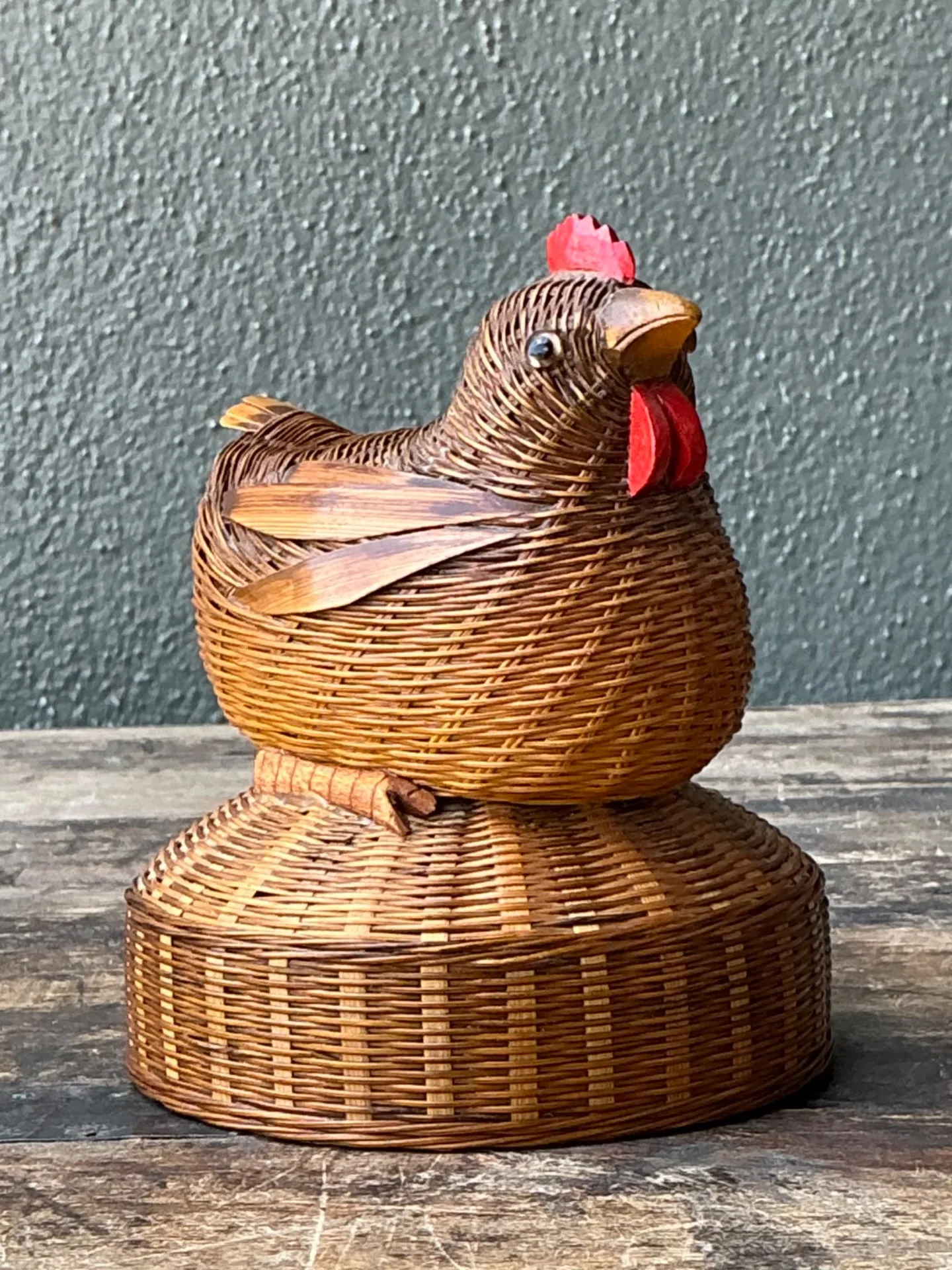 Vintage Shanghai Weave Rooster Music Box — additional photo 5