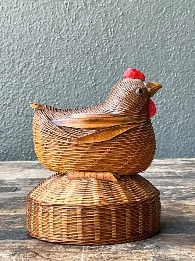Vintage Shanghai Weave Rooster Music Box — additional photo 3
