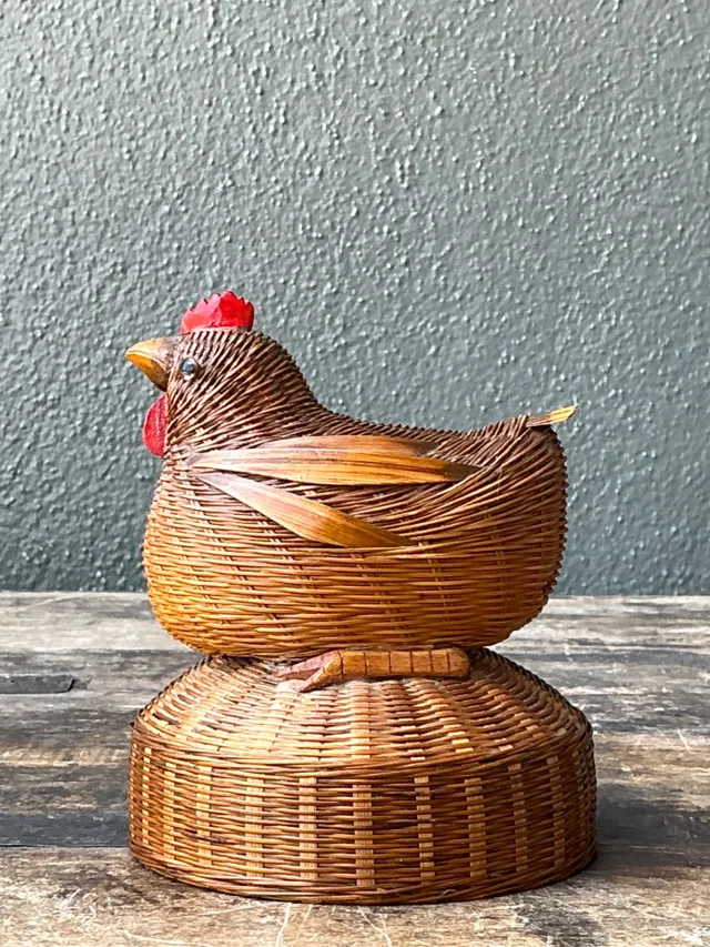 Vintage Shanghai Weave Rooster Music Box — additional photo 8