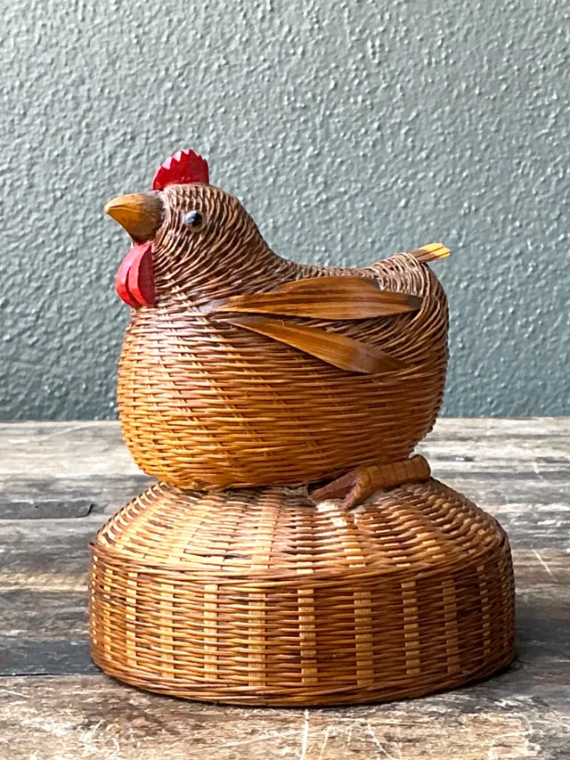 Vintage Shanghai Weave Rooster Music Box — additional photo 4