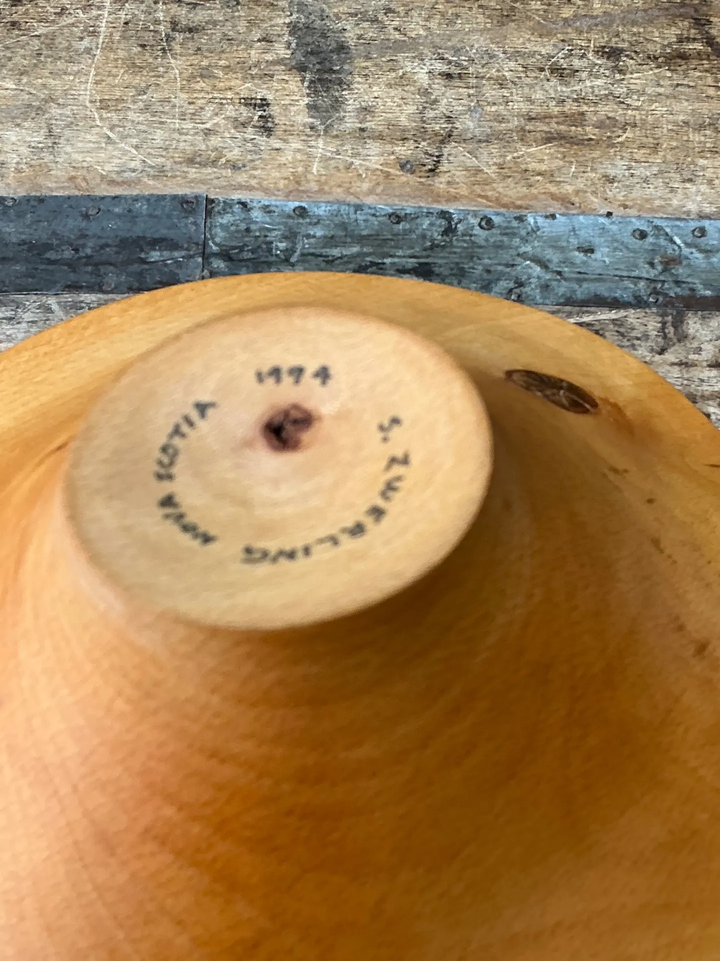 Signed 1994 Nova Scotia Wood Bowl — additional photo 1