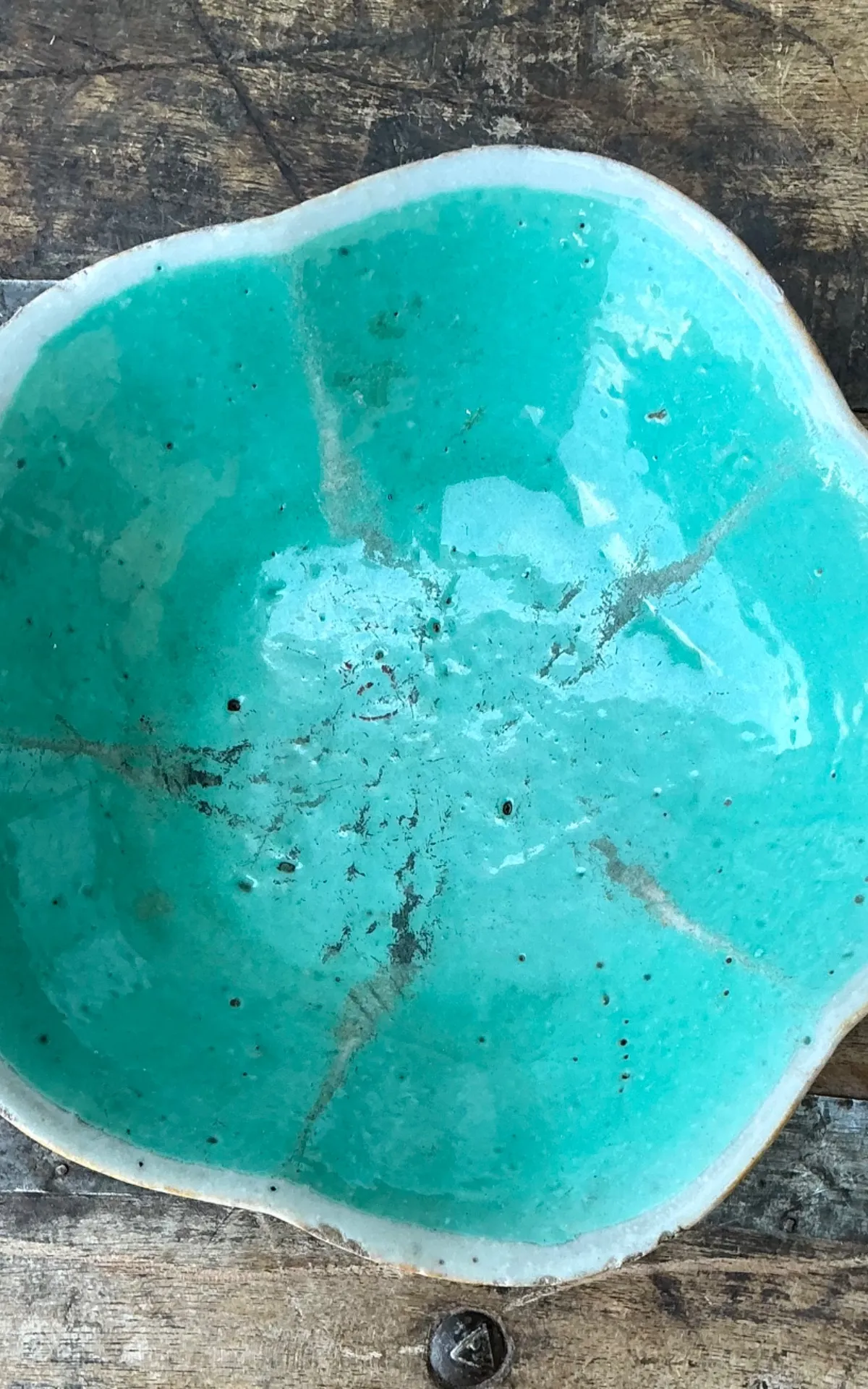Vintage Asian Scalloped Floral Bowl — additional photo 5