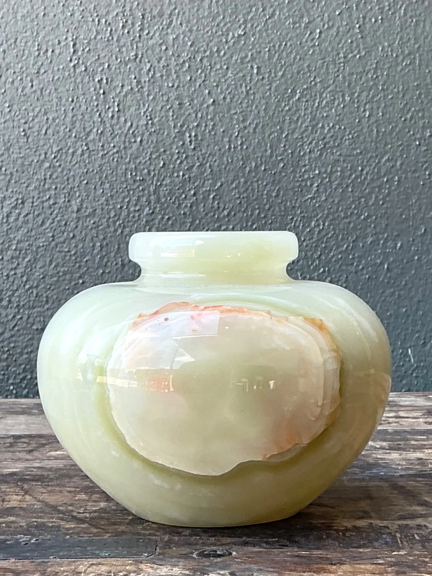 Vintage Stone Onyx Vase — additional photo 2