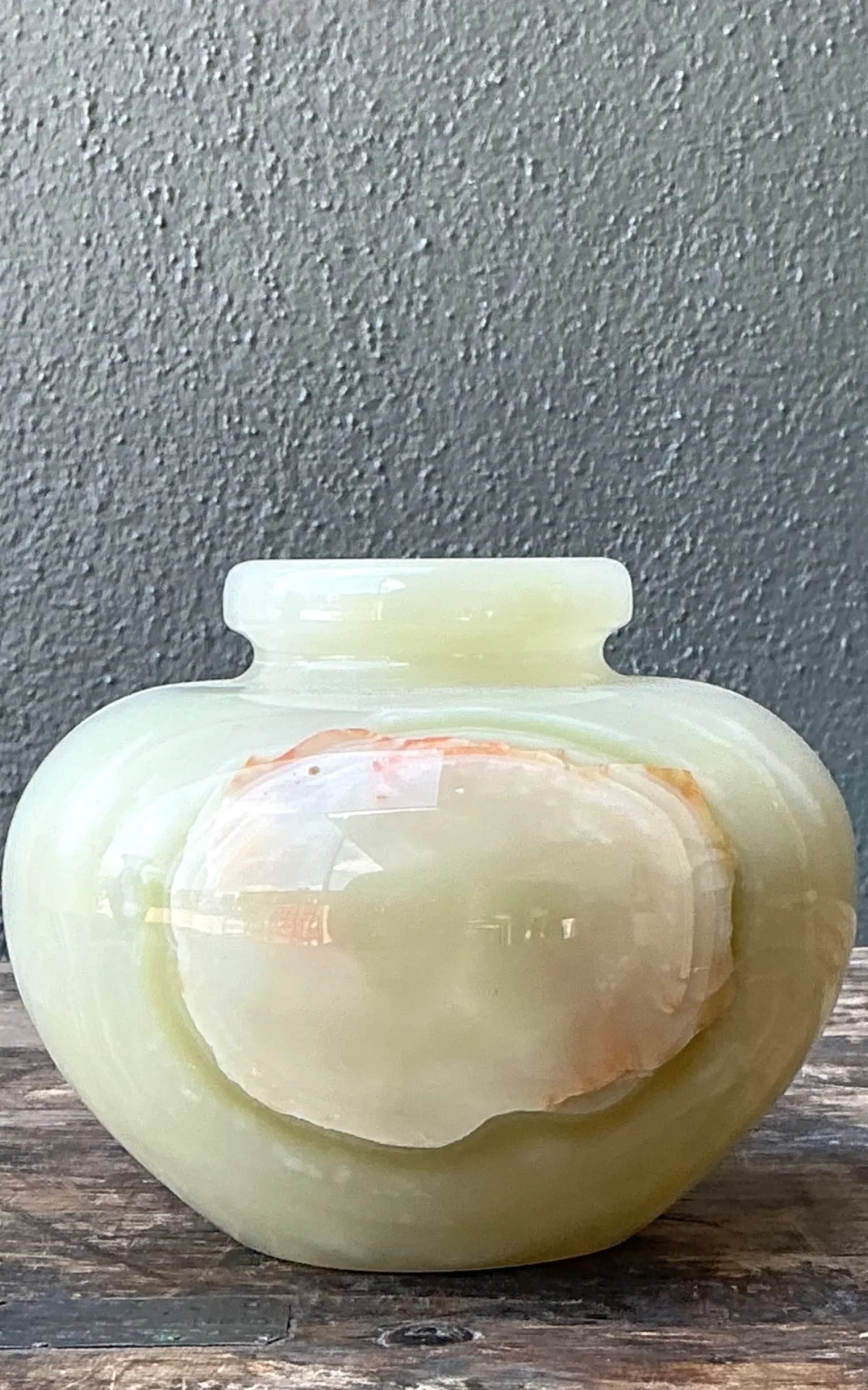 Vintage Stone Onyx Vase — additional photo 2