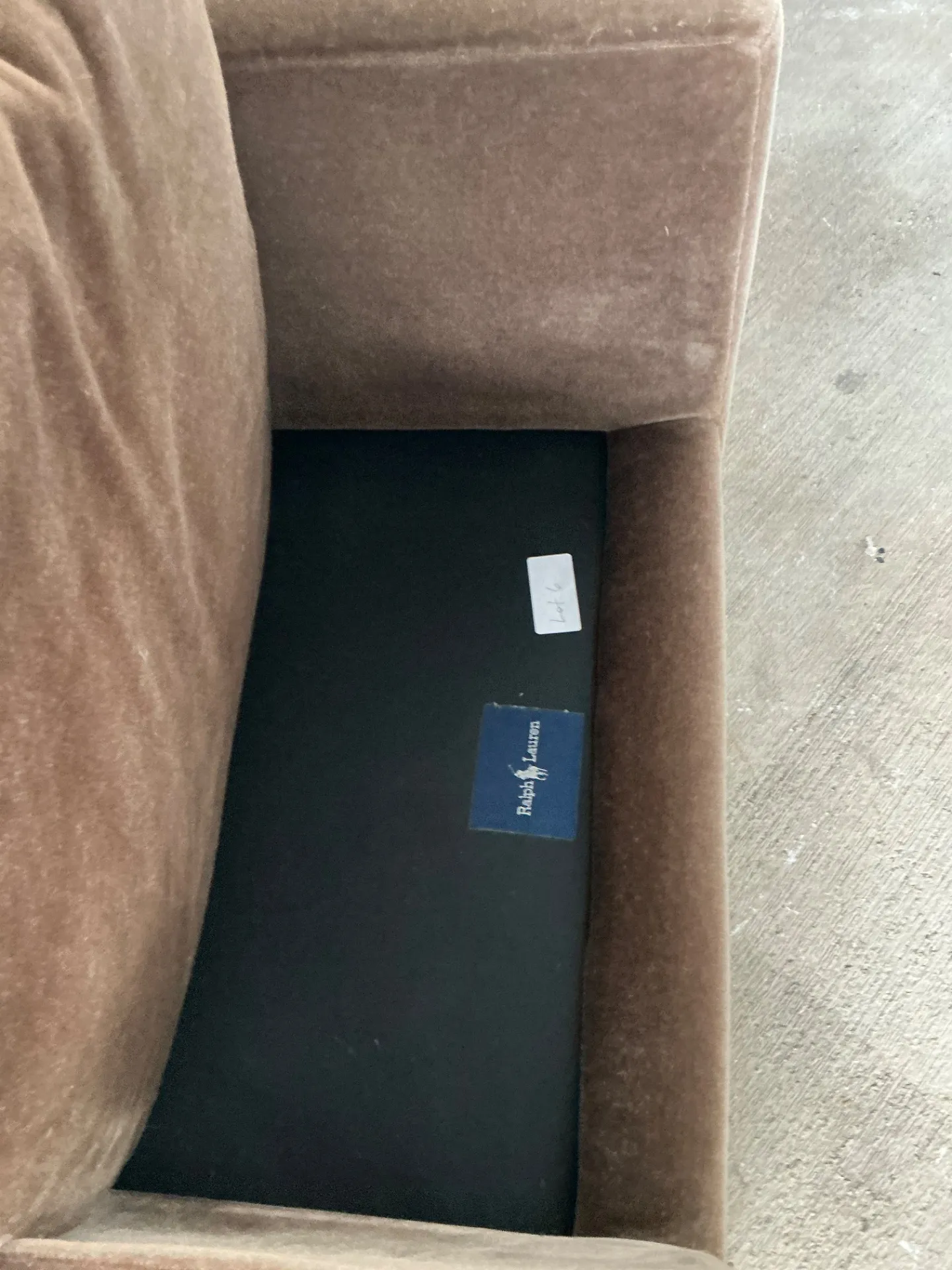 Vintage Ralph Lauren Mohair “Tuxedo” Lounge Chairs - A Pair — additional photo 7