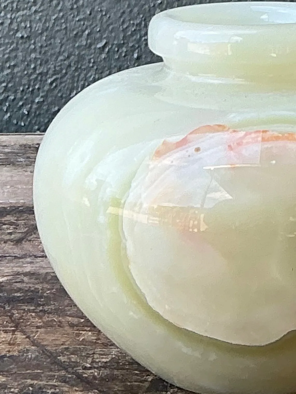 Vintage Stone Onyx Vase — additional photo 3