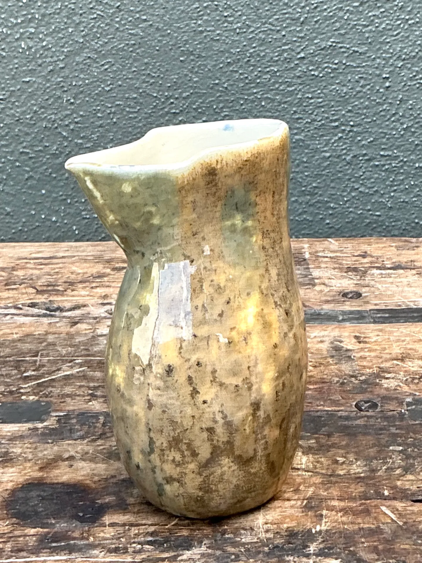 Vintage Abstract Ceramic Pitcher — additional photo 1