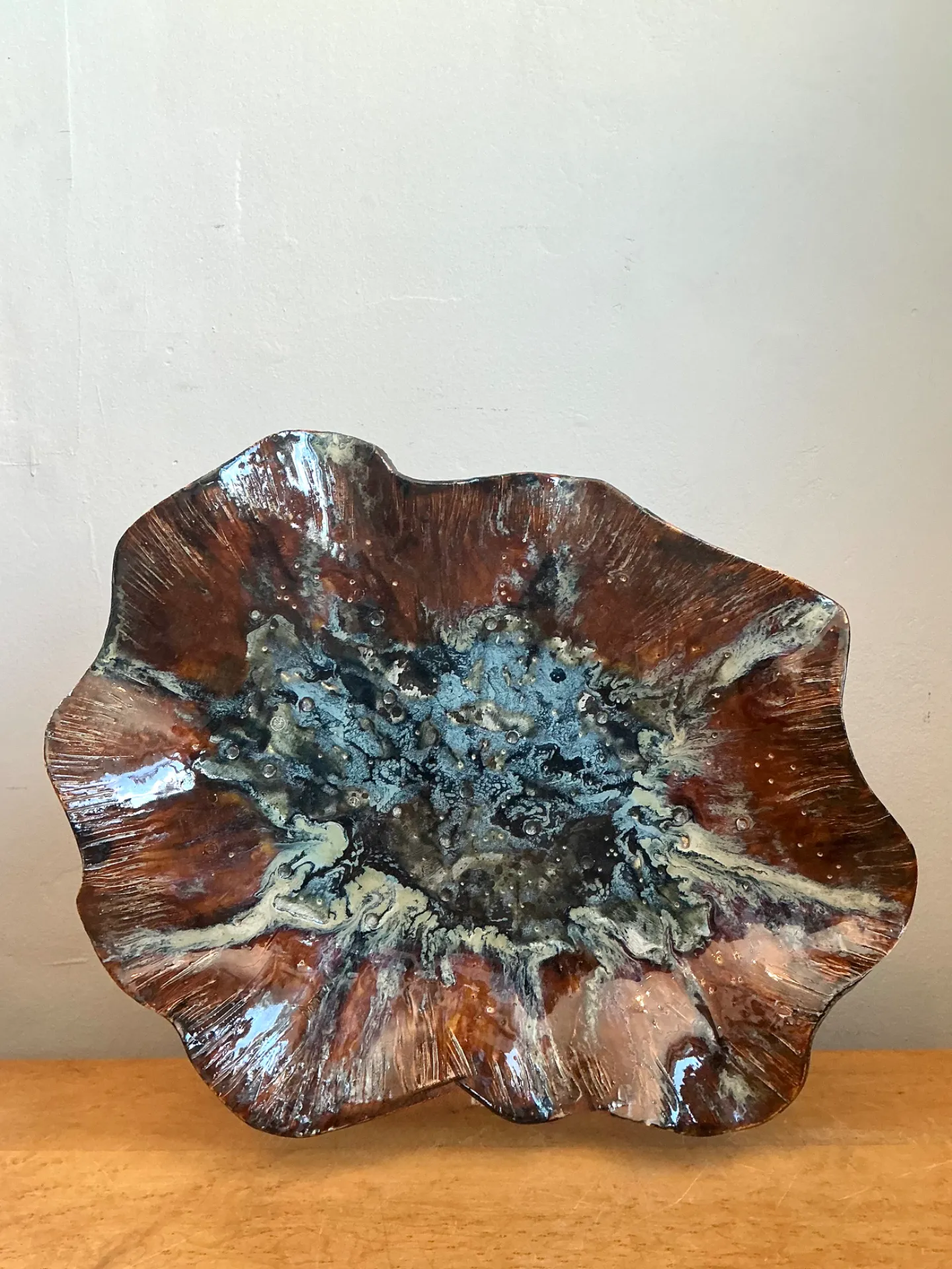 Vintage Organic Form Ceramic Dish — additional photo 5