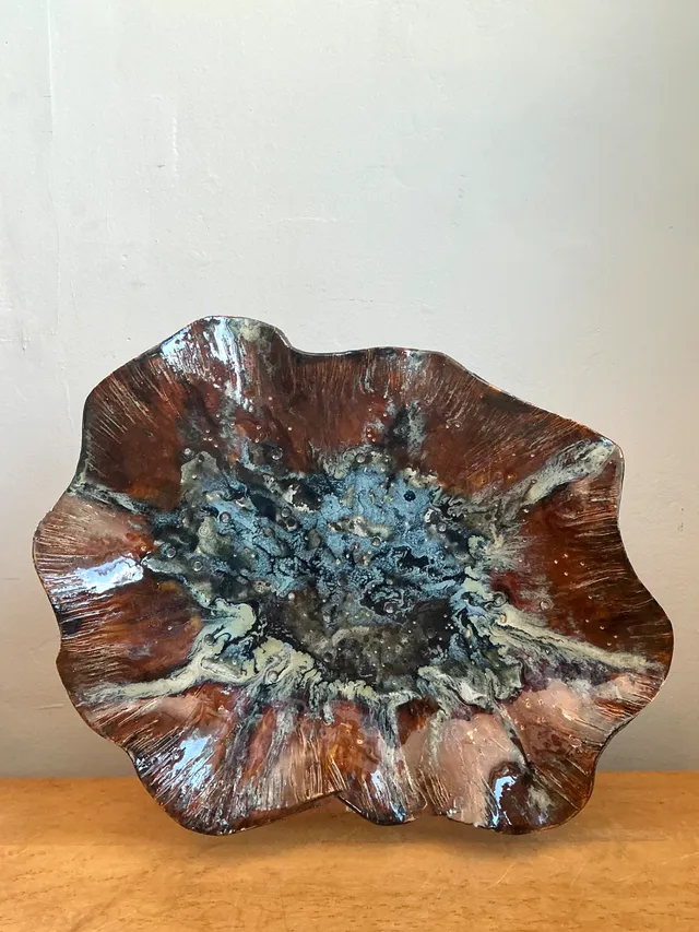 Vintage Organic Form Ceramic Dish — additional photo 5