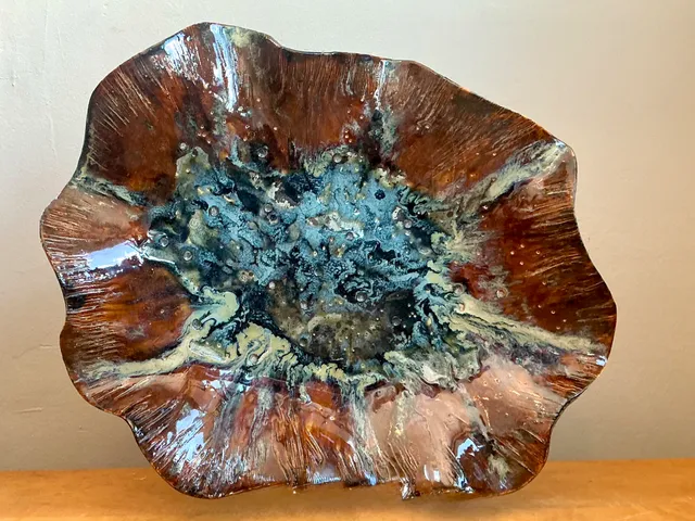Vintage Organic Form Ceramic Dish — additional photo 6