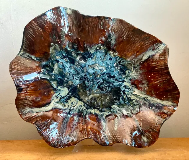 Vintage Organic Form Ceramic Dish — additional photo 4