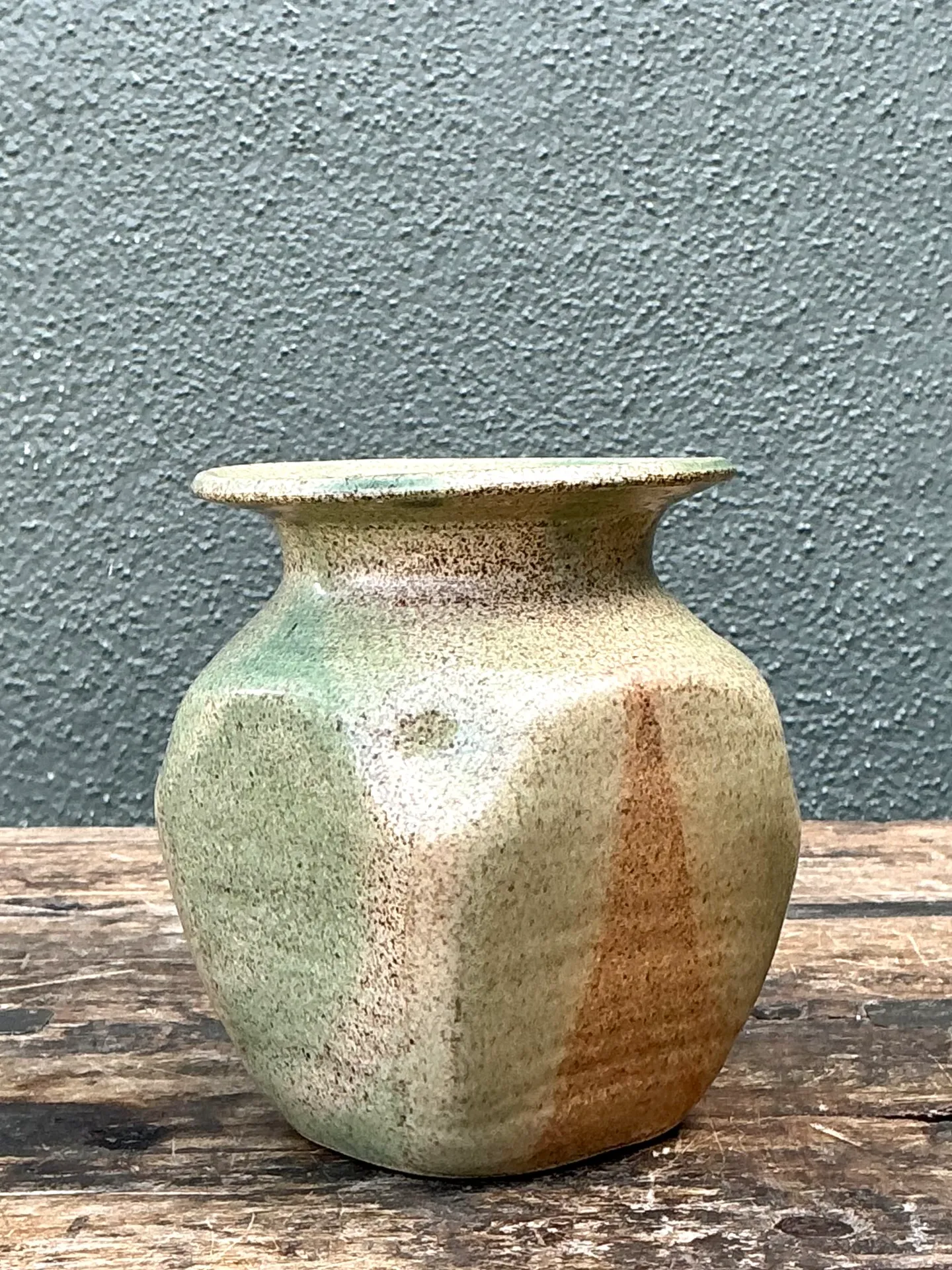 Vintage Small Glazed Pottery Vase — additional photo 5
