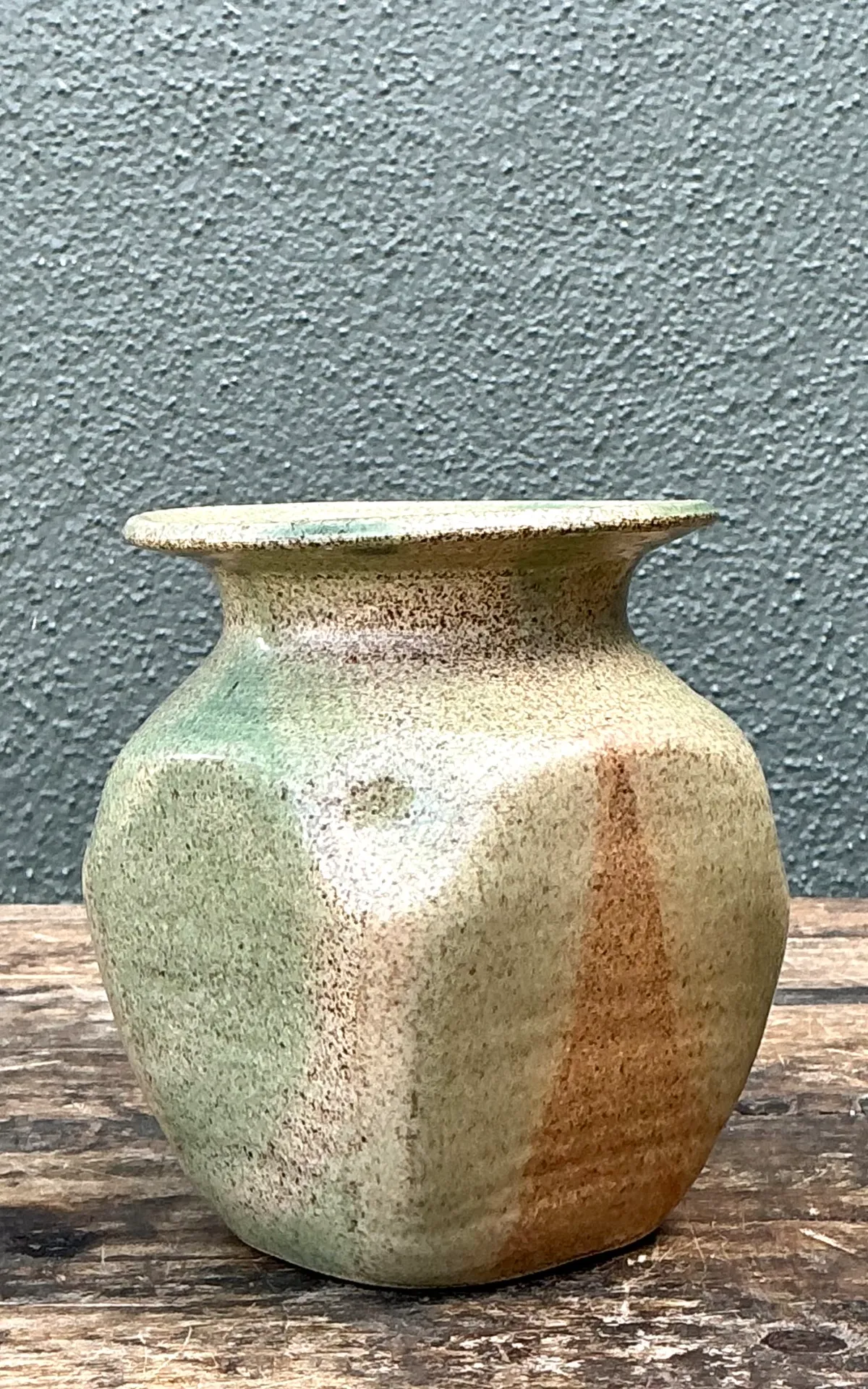 Vintage Small Glazed Pottery Vase — additional photo 5