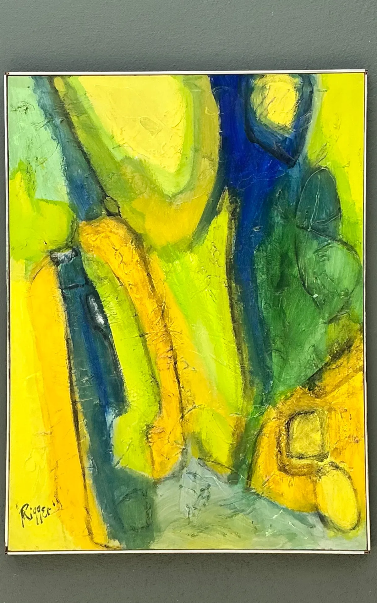 Rieger Signed Abstract Painting — additional photo 5