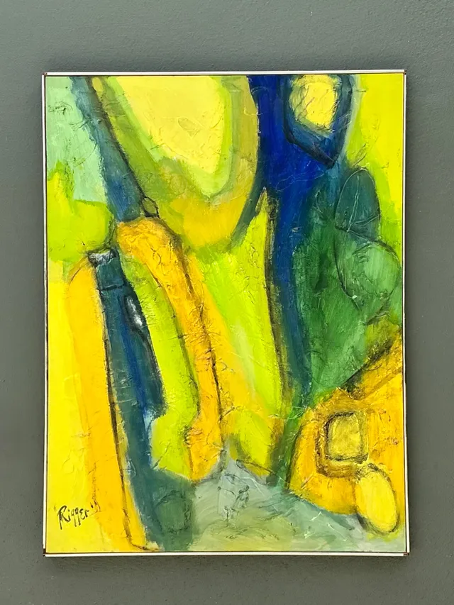 Rieger Signed Abstract Painting — additional photo 5