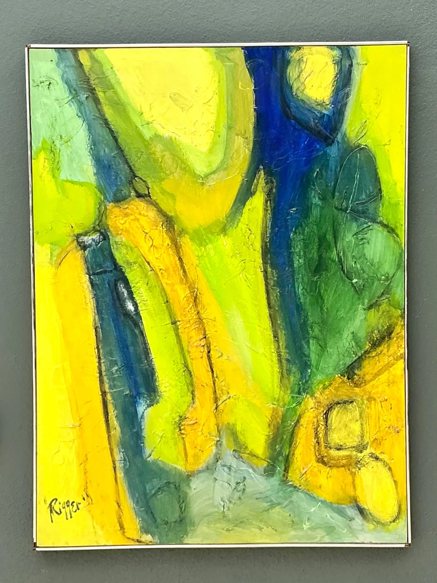 Rieger Signed Abstract Painting — additional photo 6