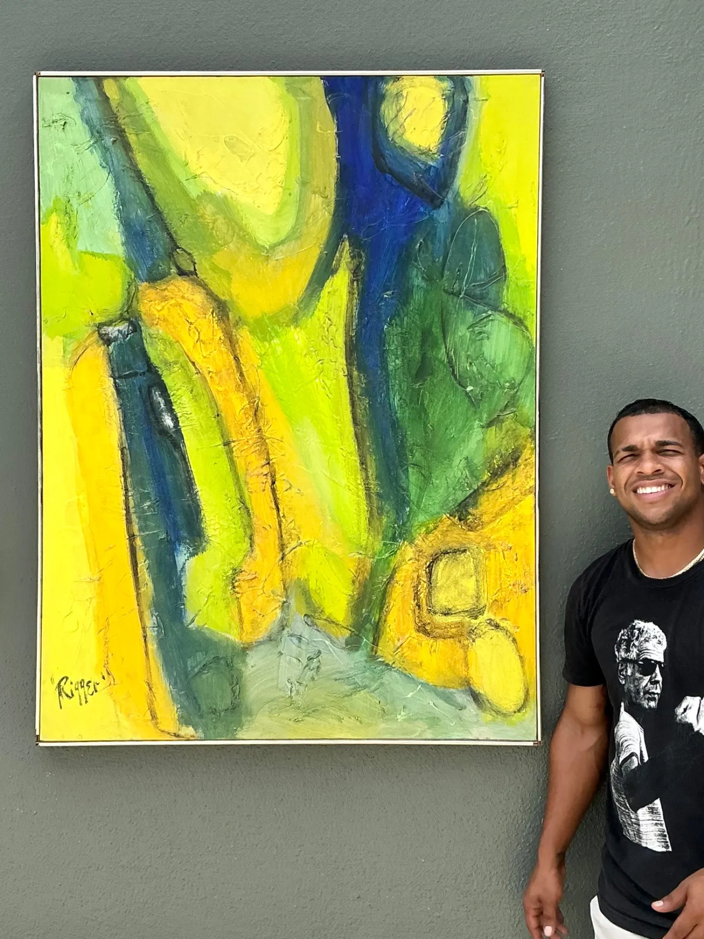 Rieger Signed Abstract Painting — additional photo 4