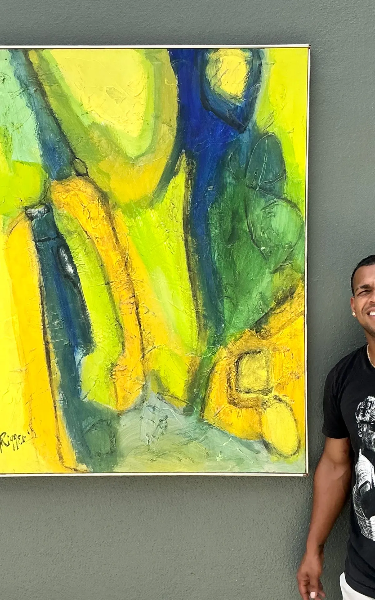 Rieger Signed Abstract Painting — additional photo 4