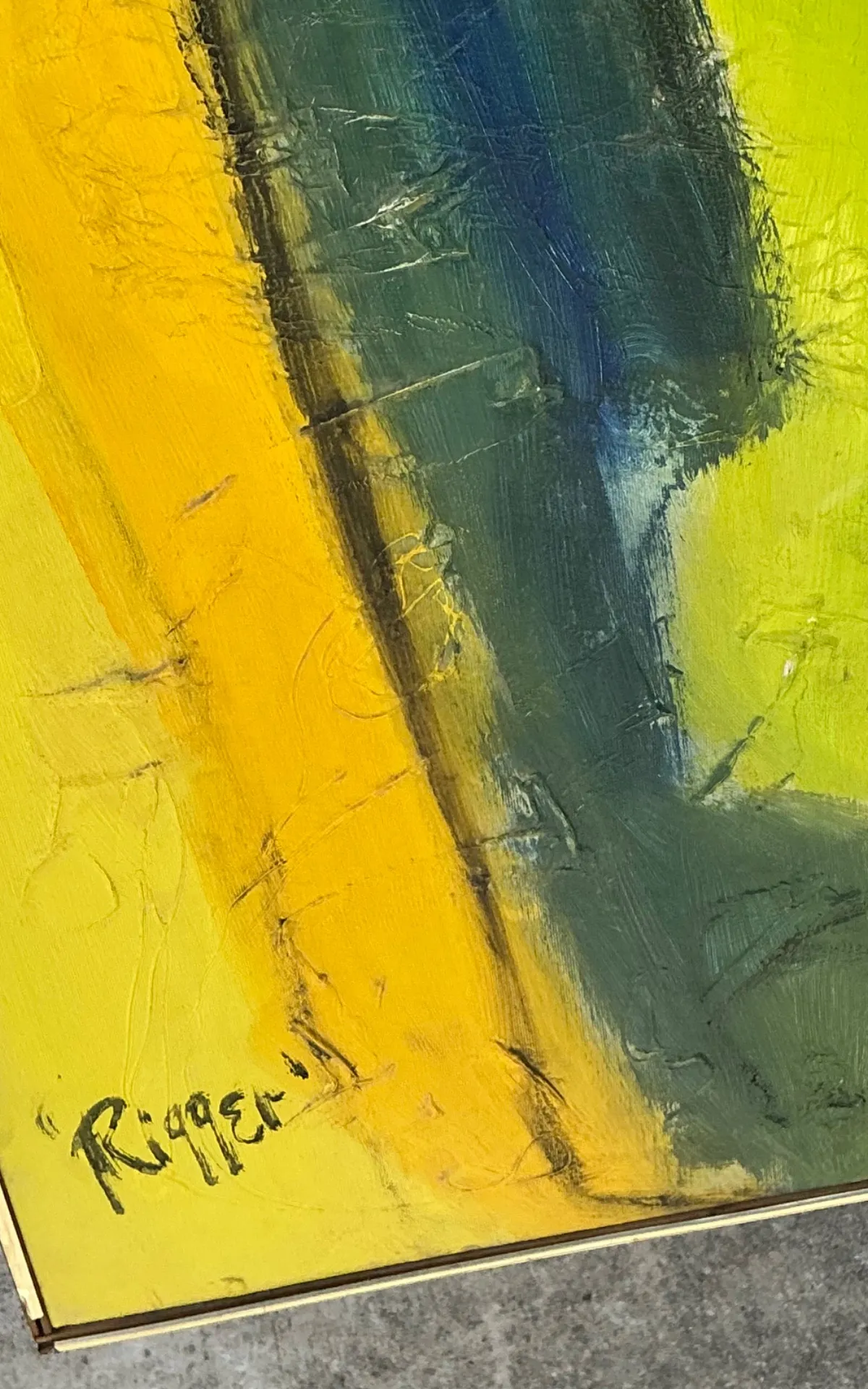 Rieger Signed Abstract Painting — additional photo 3