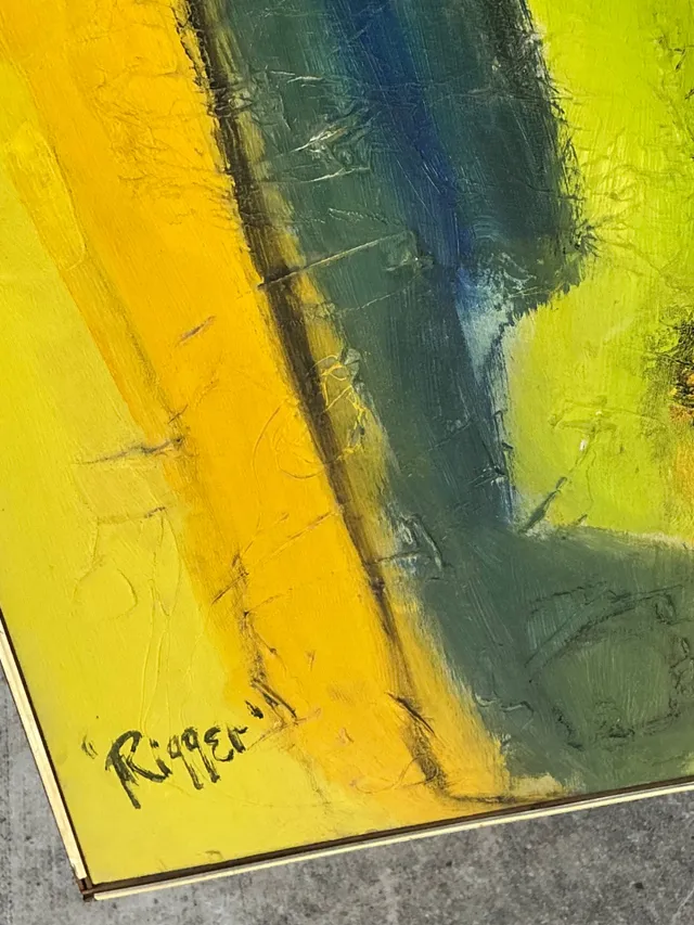 Rieger Signed Abstract Painting — additional photo 3