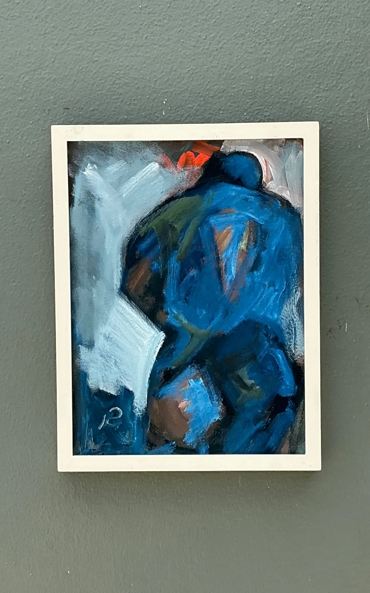Abstract Blue Figurative Painting on Canvas — additional photo 5