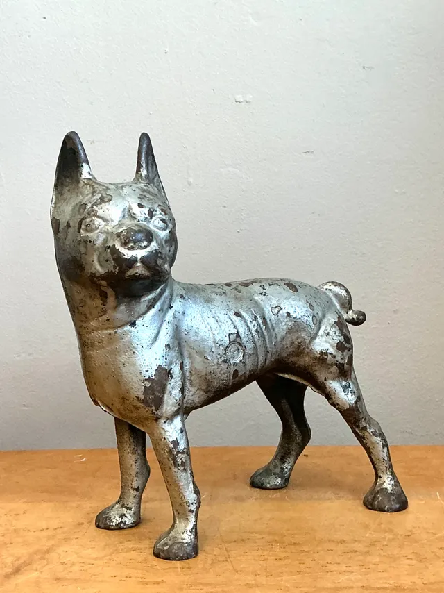 Vintage Cast Iron Dog Doorstop — additional photo 5