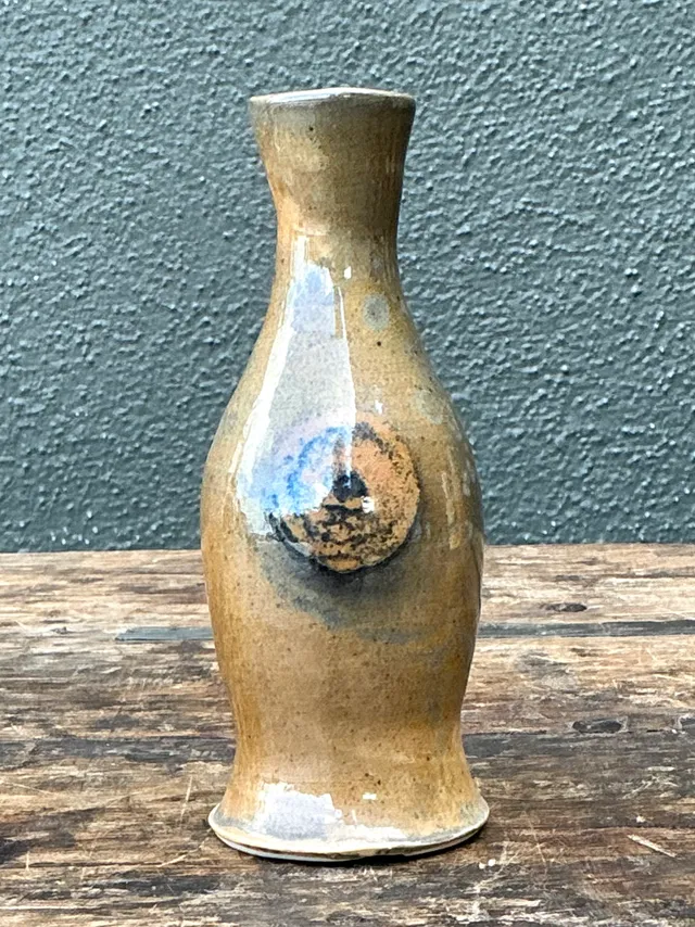 Vintage Glazed Ceramic Vase — additional photo 1