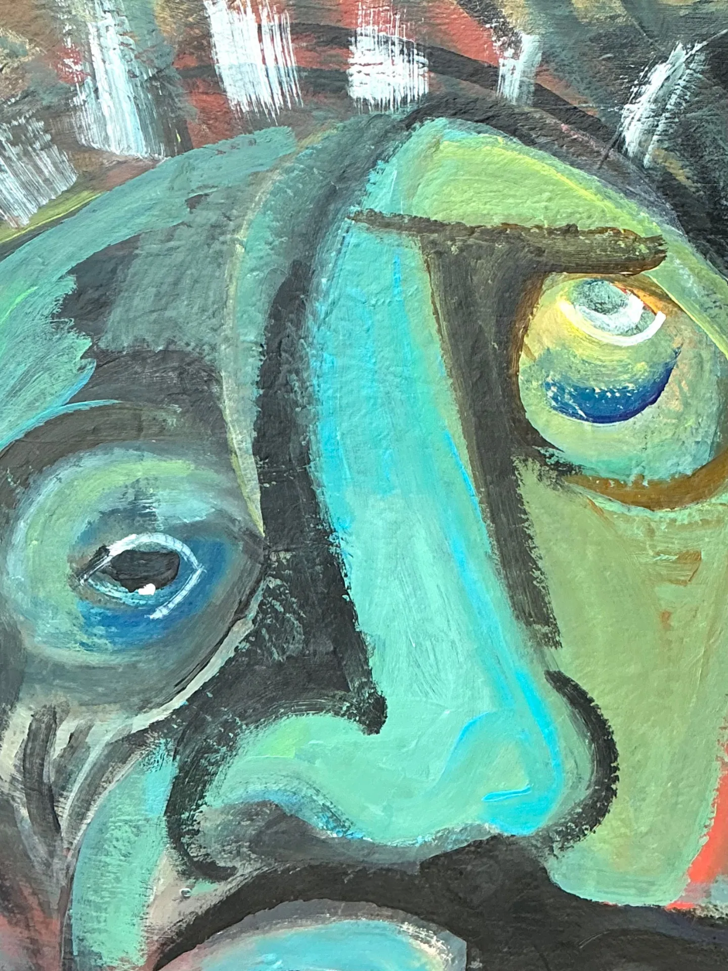 Abstract Expressionist Oil Painting on Canvas — additional photo 1