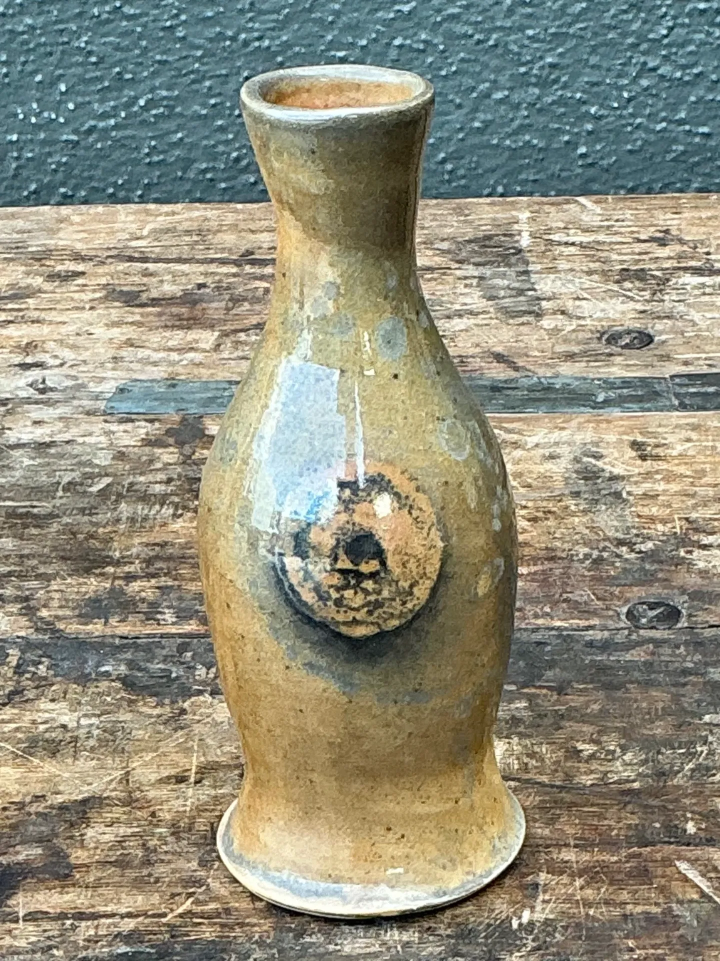 Vintage Glazed Ceramic Vase — additional photo 3