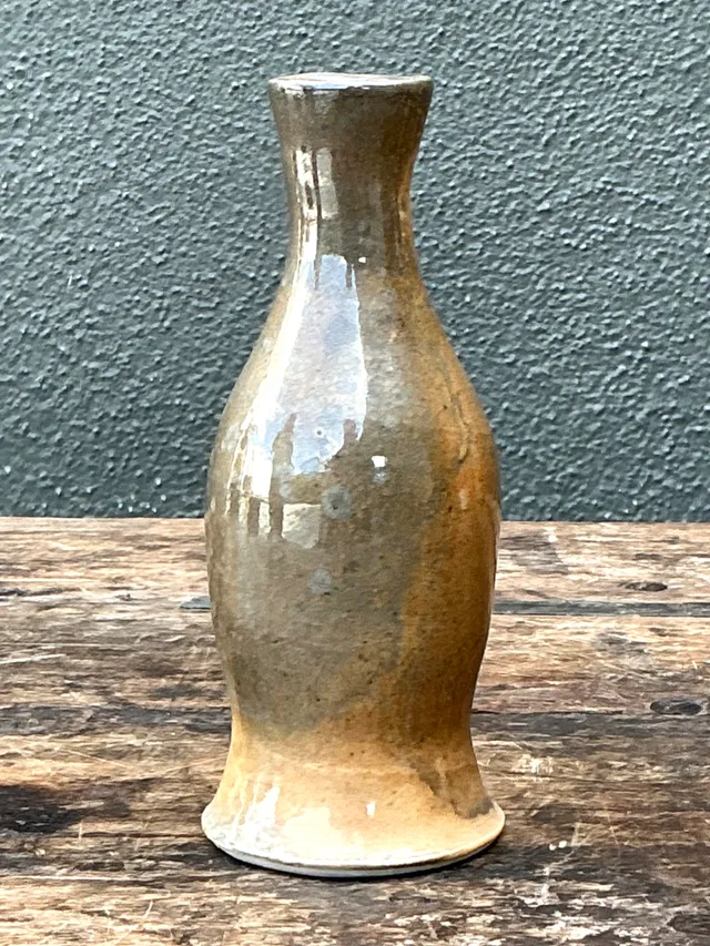 Vintage Glazed Ceramic Vase — additional photo 2