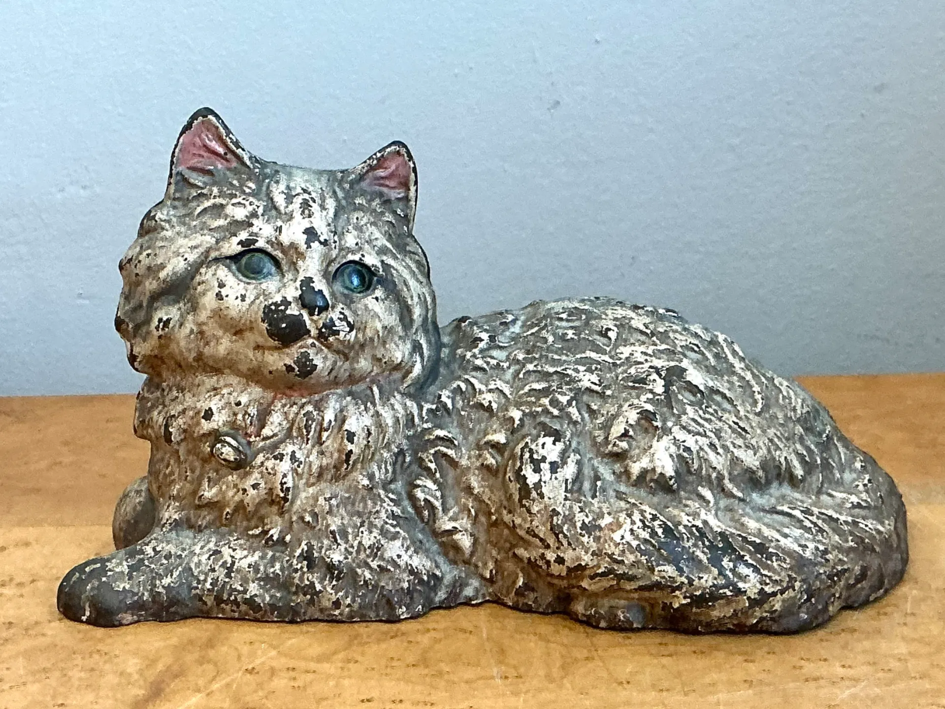 Vintage Painted Metal Cat Doorstop — additional photo 7