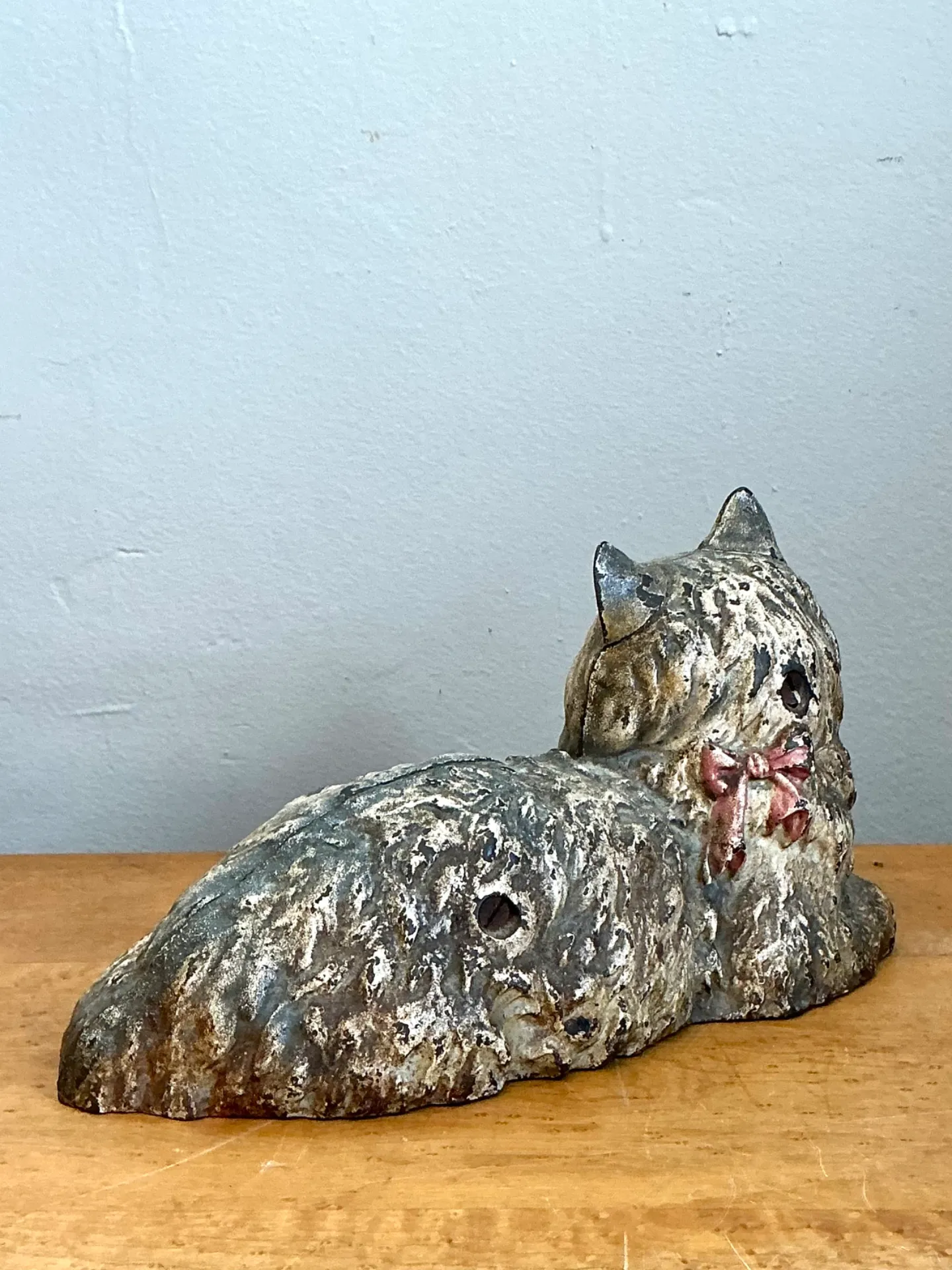 Vintage Painted Metal Cat Doorstop — additional photo 3