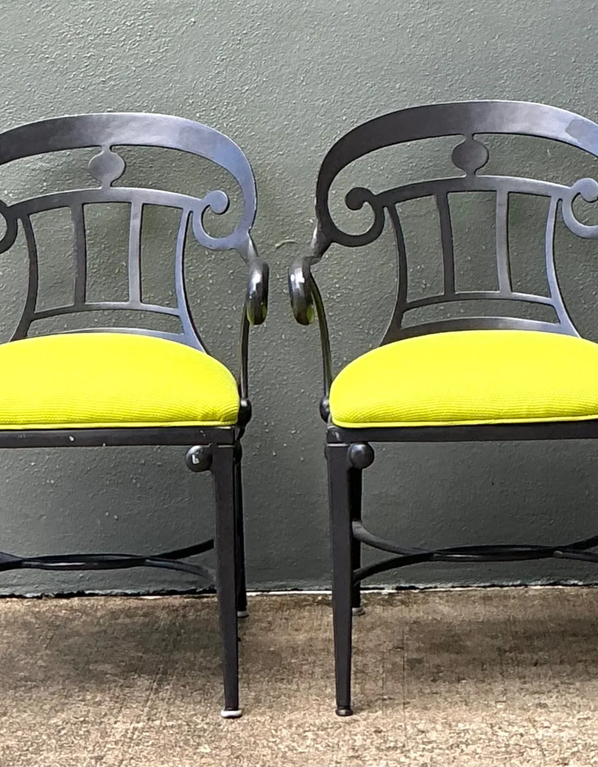 After Veneman Aluminum Armchairs In Ralph Lauren “Salt Marsh” - Pair — additional photo 7