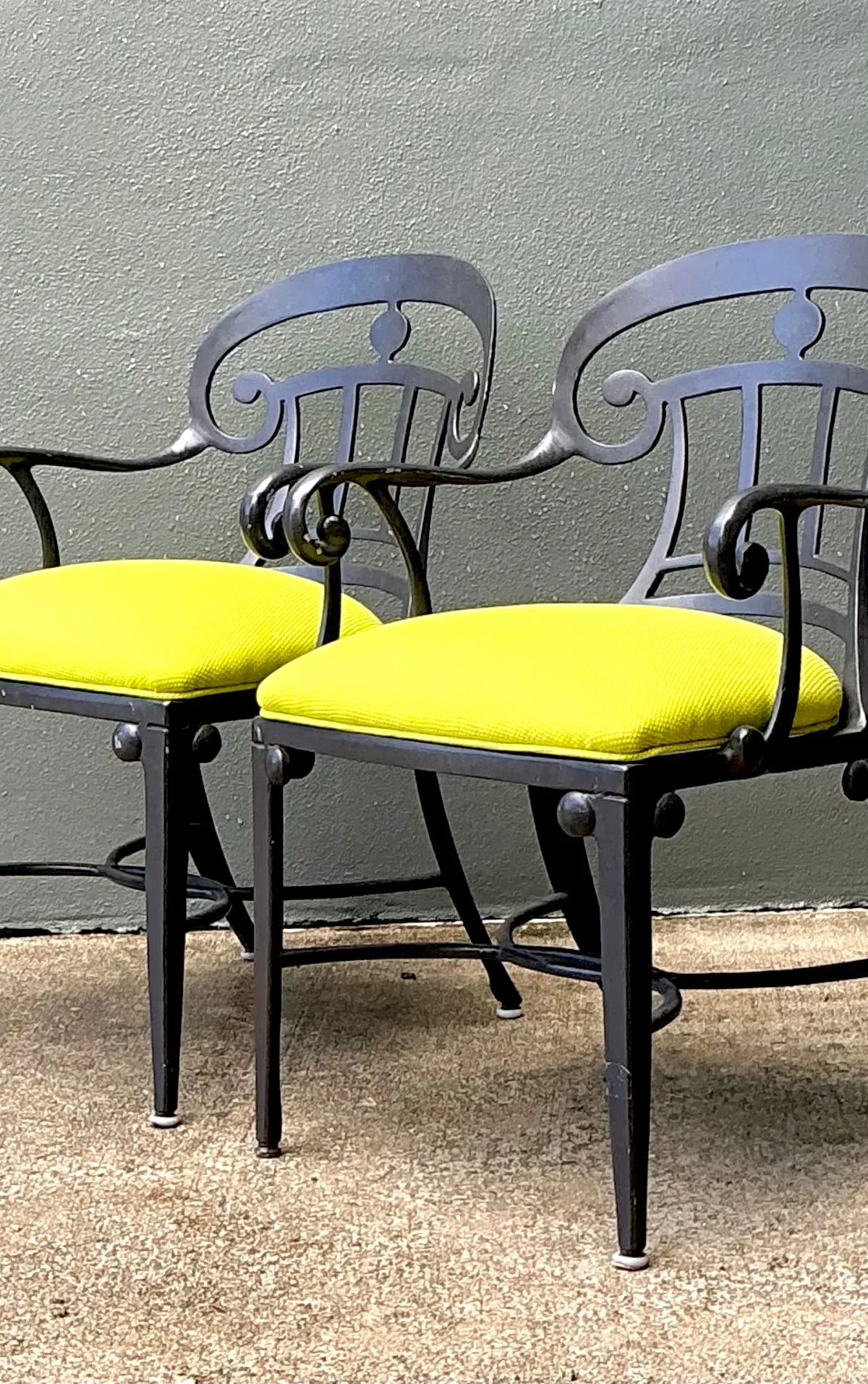 After Veneman Aluminum Armchairs In Ralph Lauren “Salt Marsh” - Pair — additional photo 2