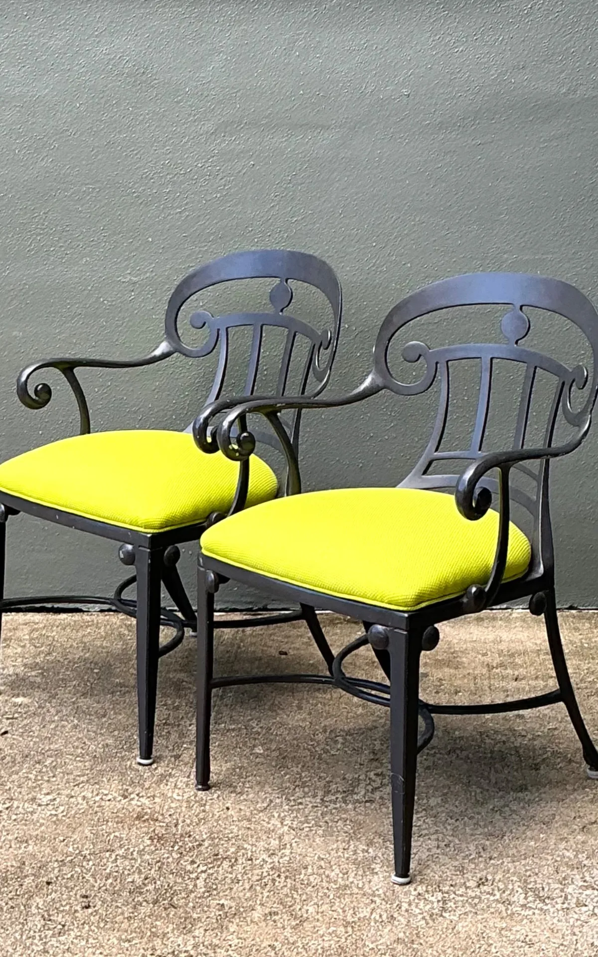 After Veneman Aluminum Armchairs In Ralph Lauren “Salt Marsh” - Pair — additional photo 3