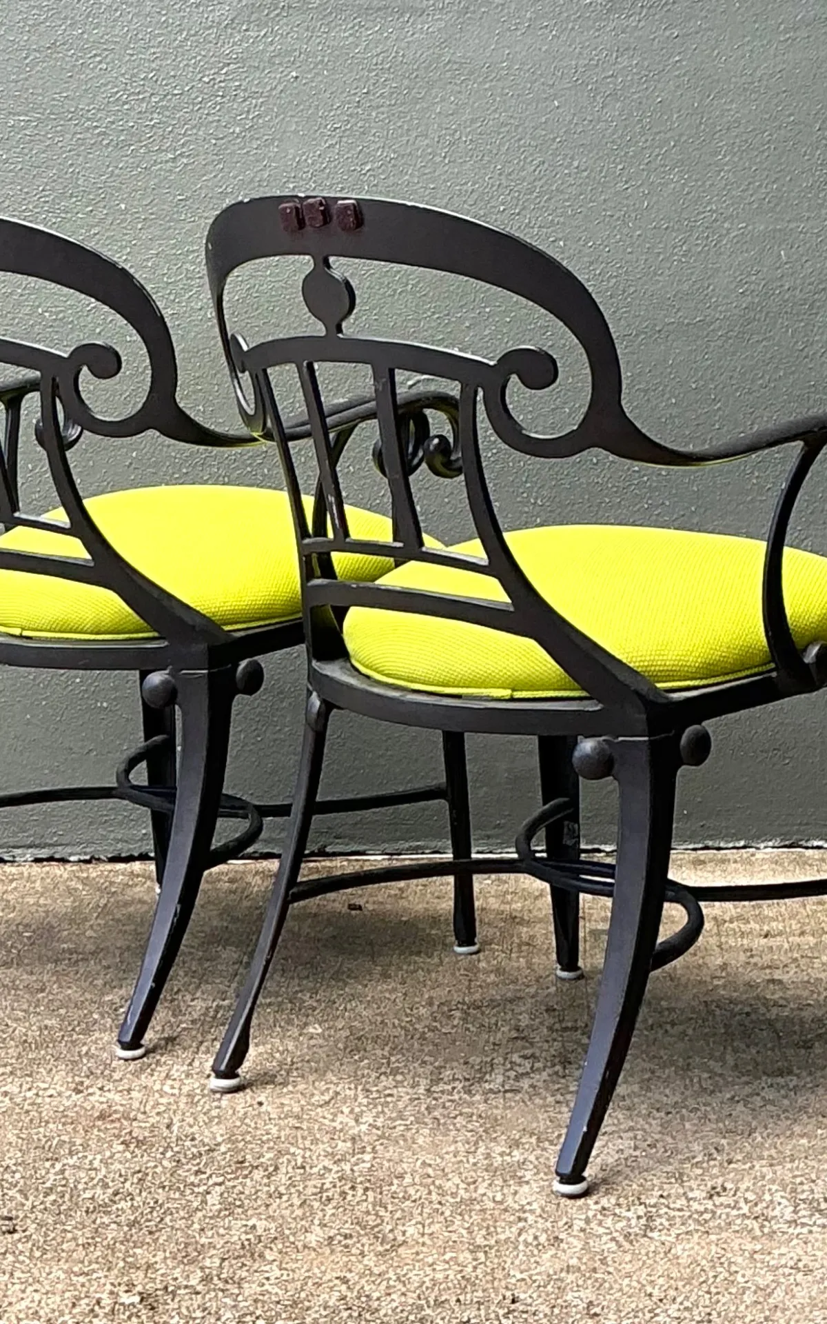 After Veneman Aluminum Armchairs In Ralph Lauren “Salt Marsh” - Pair — additional photo 8