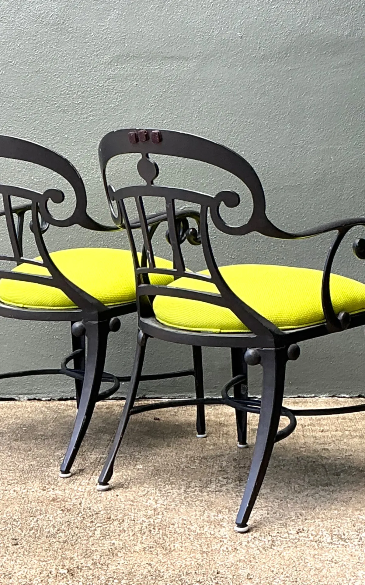 After Veneman Aluminum Armchairs In Ralph Lauren “Salt Marsh” - Pair — additional photo 6