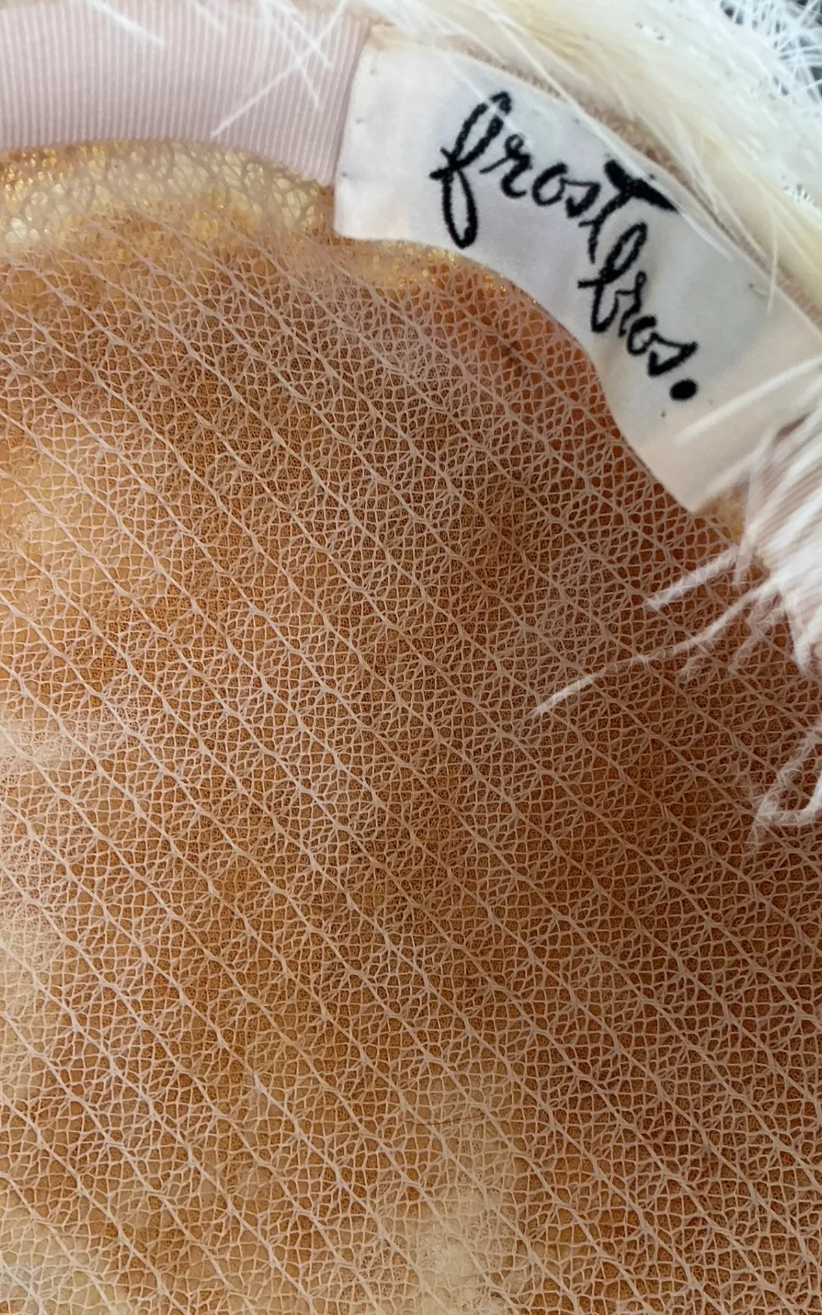 Vintage White Maribou Feather Hat — additional photo 7