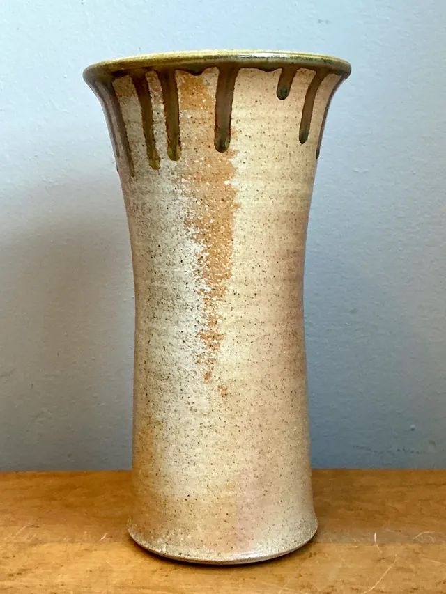 Vintage Drip Glaze Ceramic Vase — additional photo 4