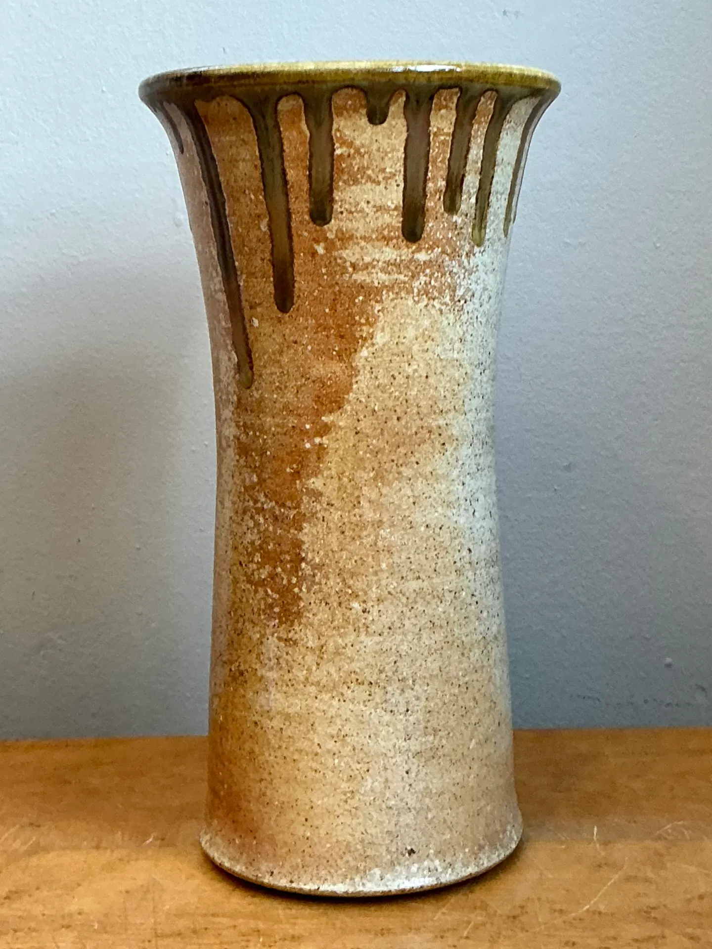 Vintage Drip Glaze Ceramic Vase — additional photo 1