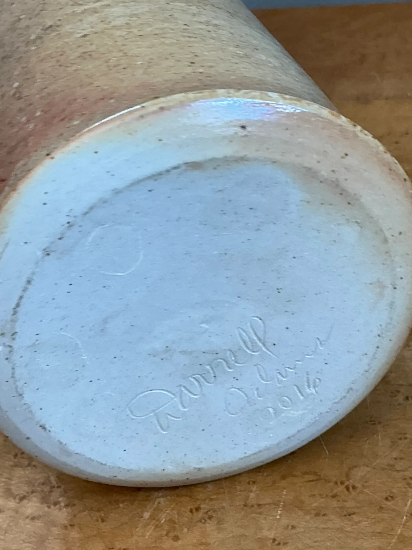 Vintage Drip Glaze Ceramic Vase — additional photo 7