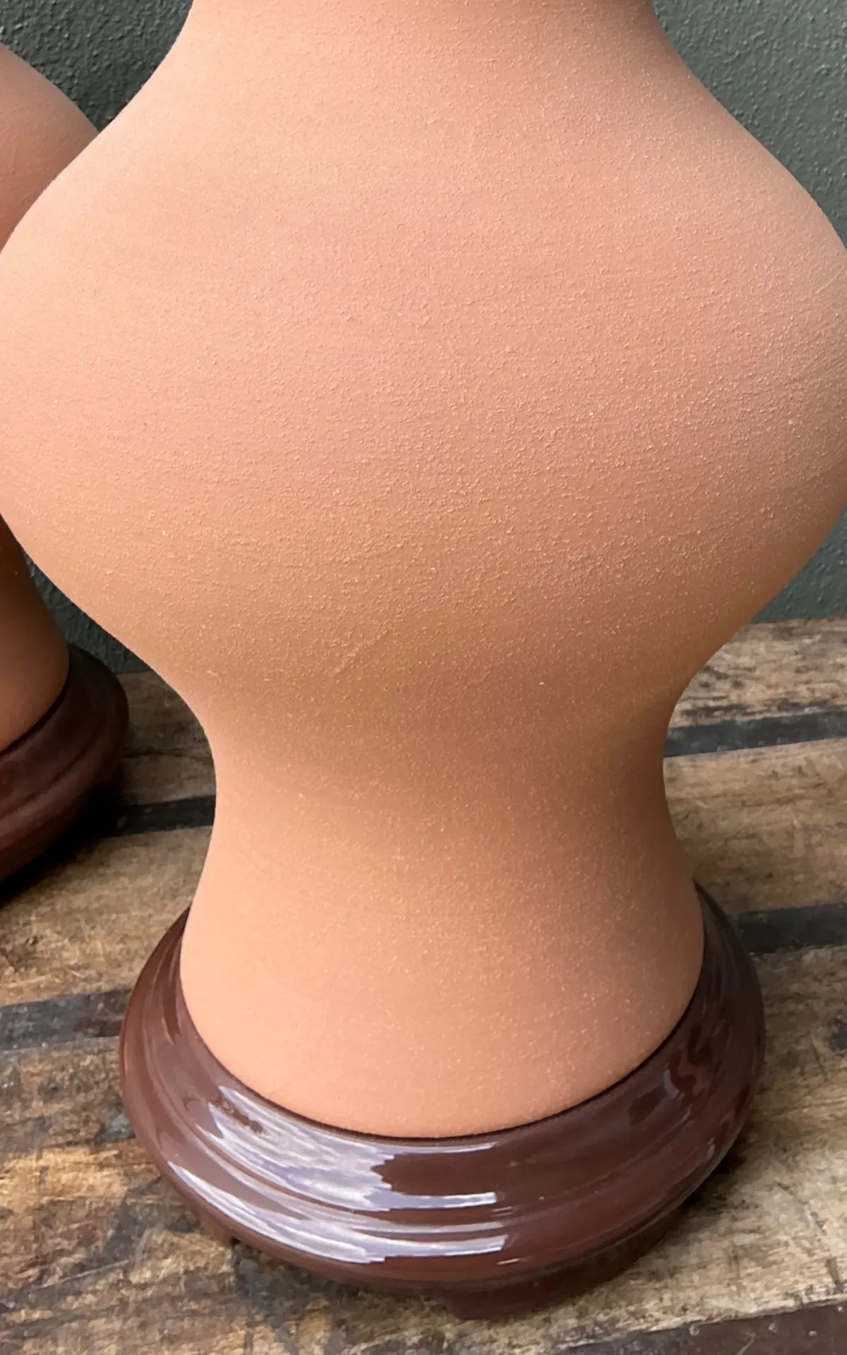 Vintage Terracotta Table Lamps - Pair — additional photo 3