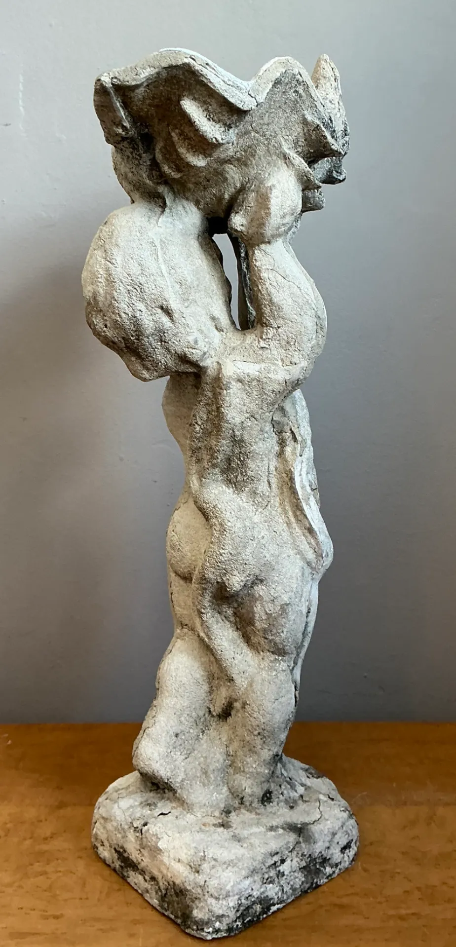 Vintage Fiberglass Cherub Sculpture — additional photo 3