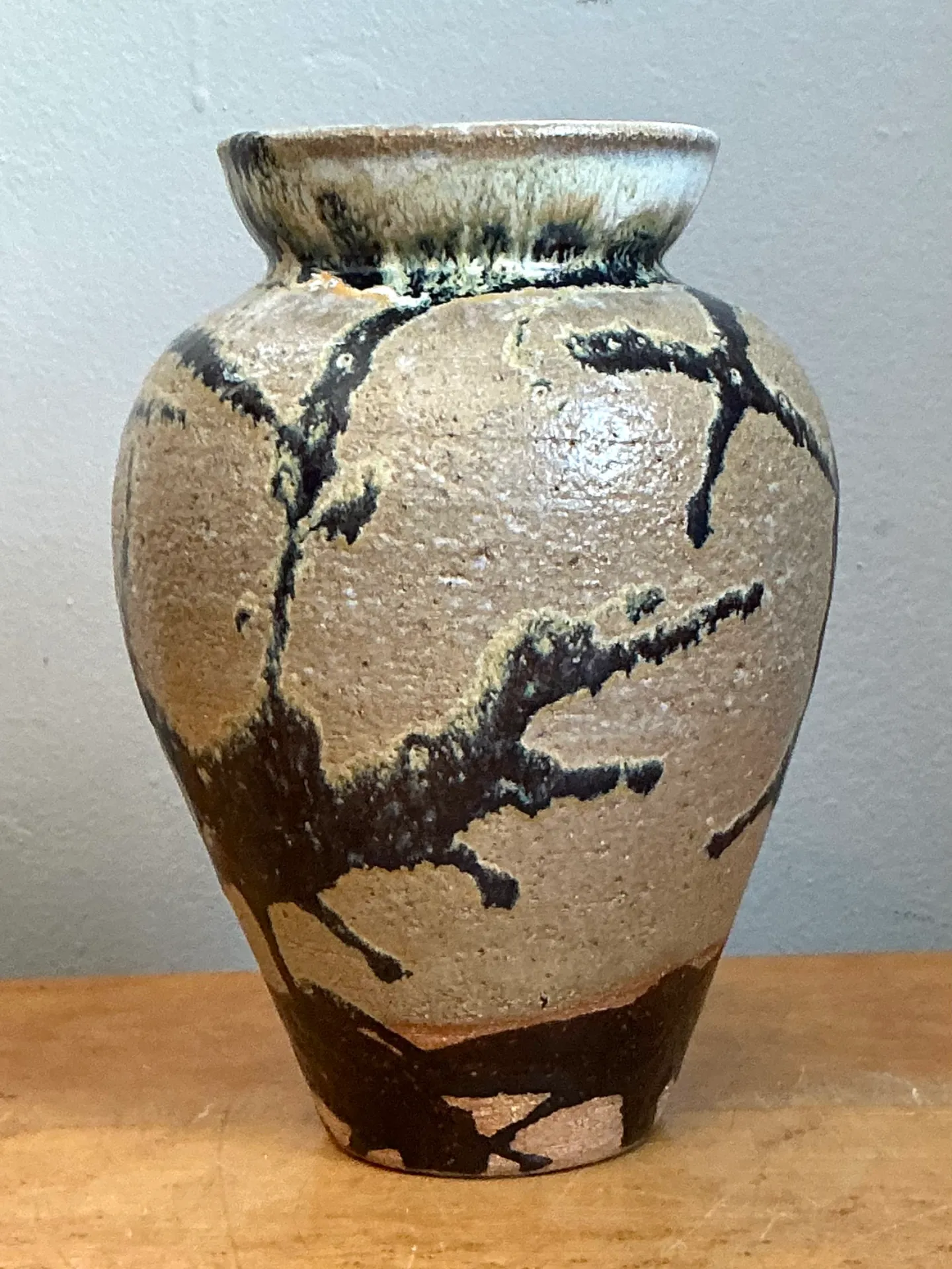 Vintage Abstract Glazed Ceramic Vase — additional photo 7